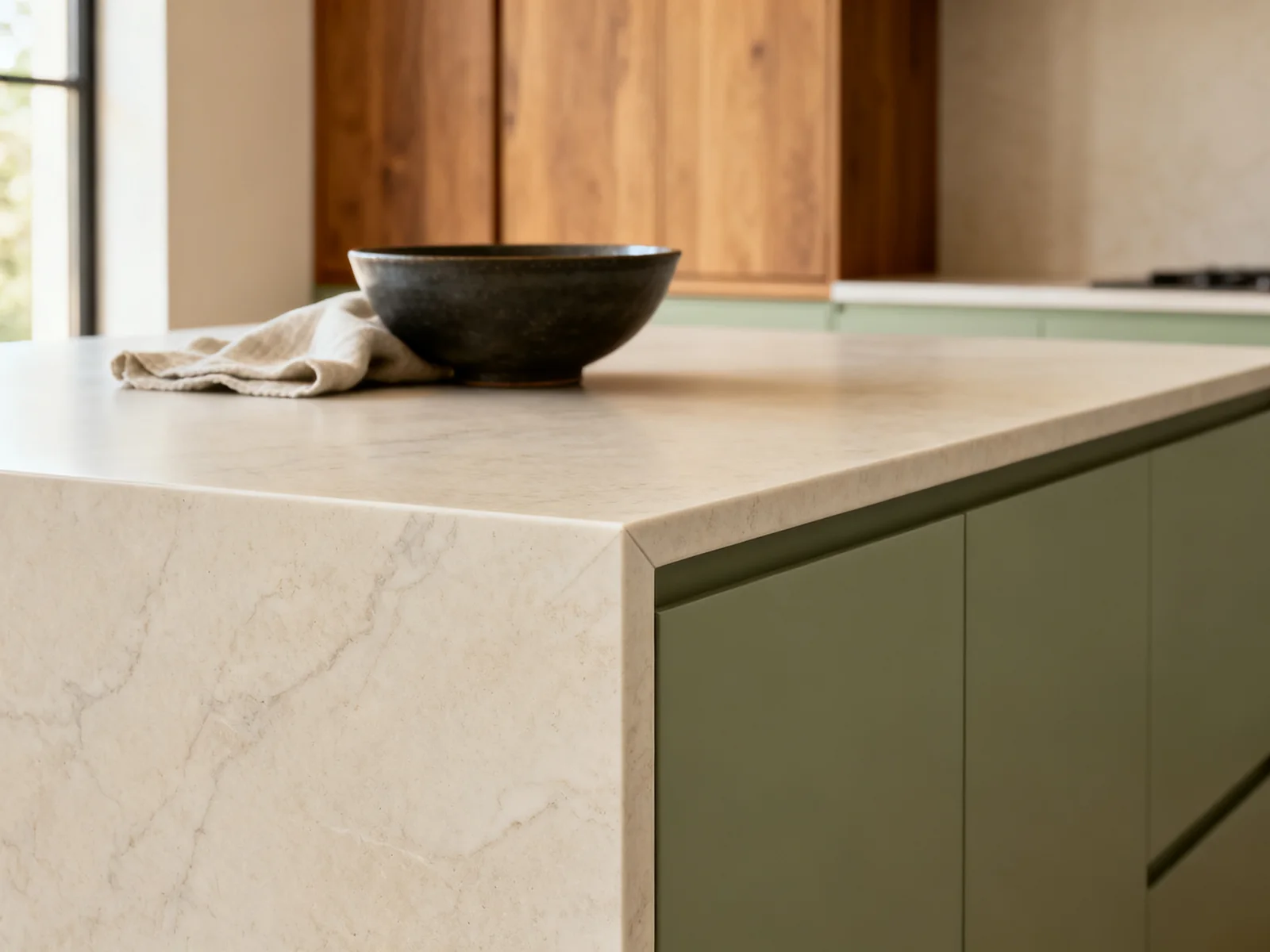 Encimeras de cocina: porcelánico, cuarzo, gres y acero