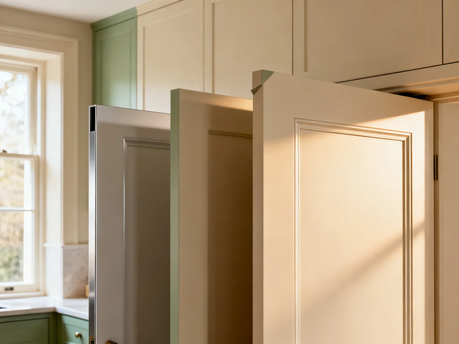 Tipos de puerta en una cocina a medida: grosores y perfiles