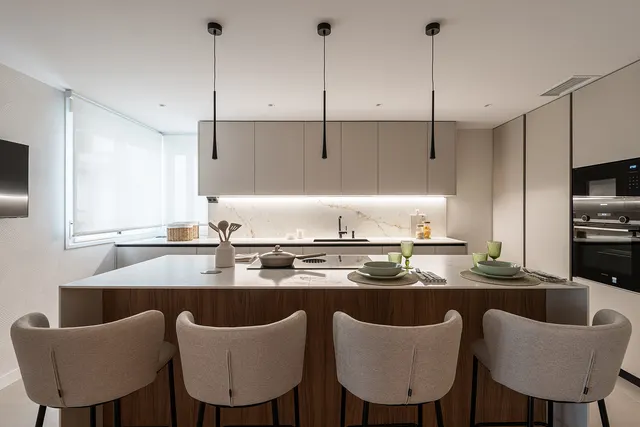 Cocina a medida entregada por Lunari en Madrid