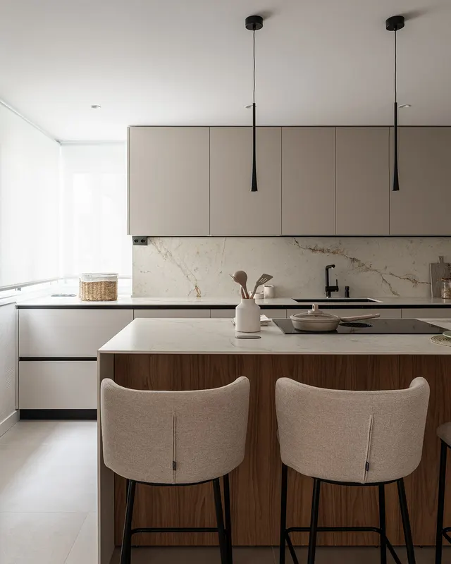Cocina a medida entregada por Lunari en Madrid